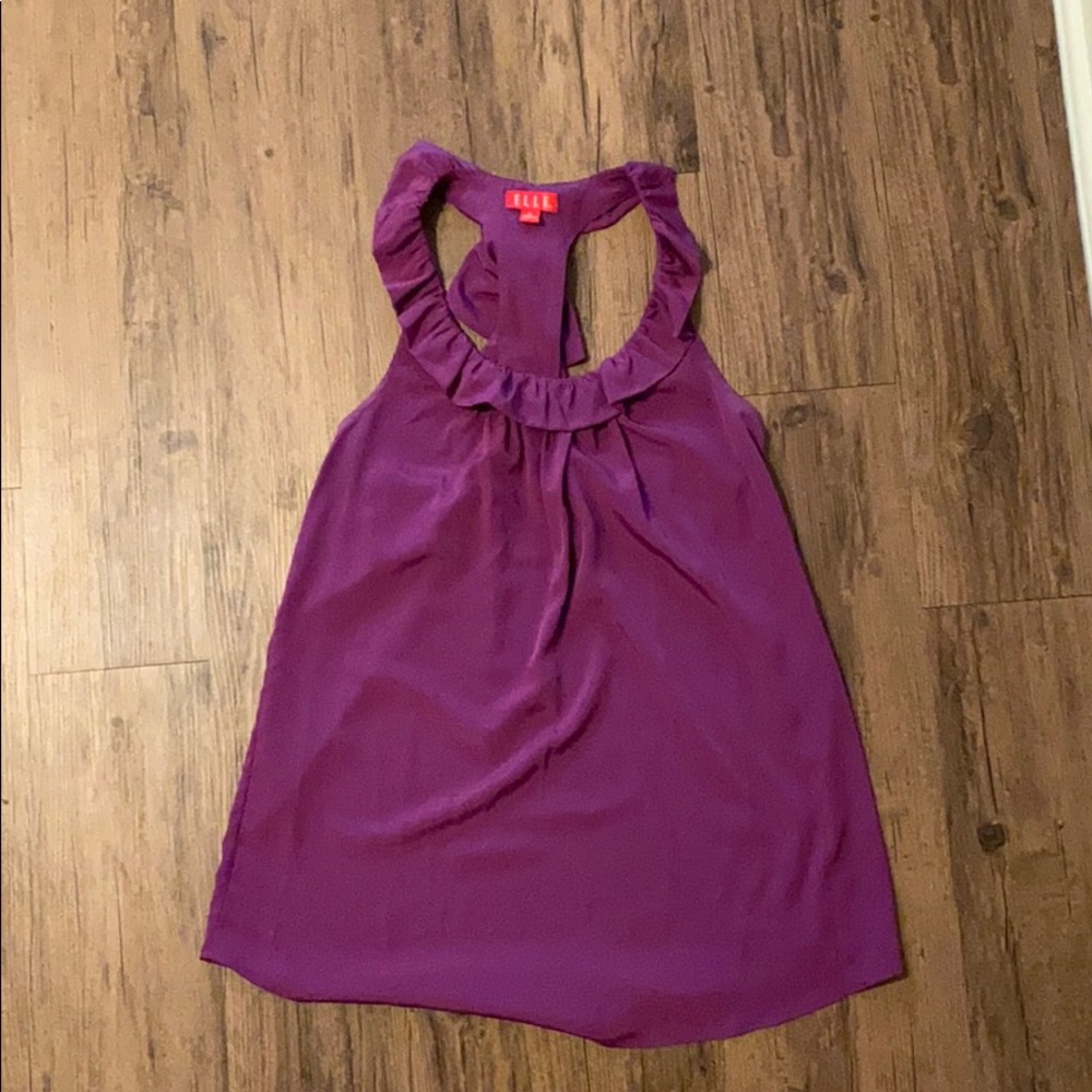 Elle Purple Sleeveless Top
